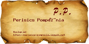 Perisics Pompónia névjegykártya